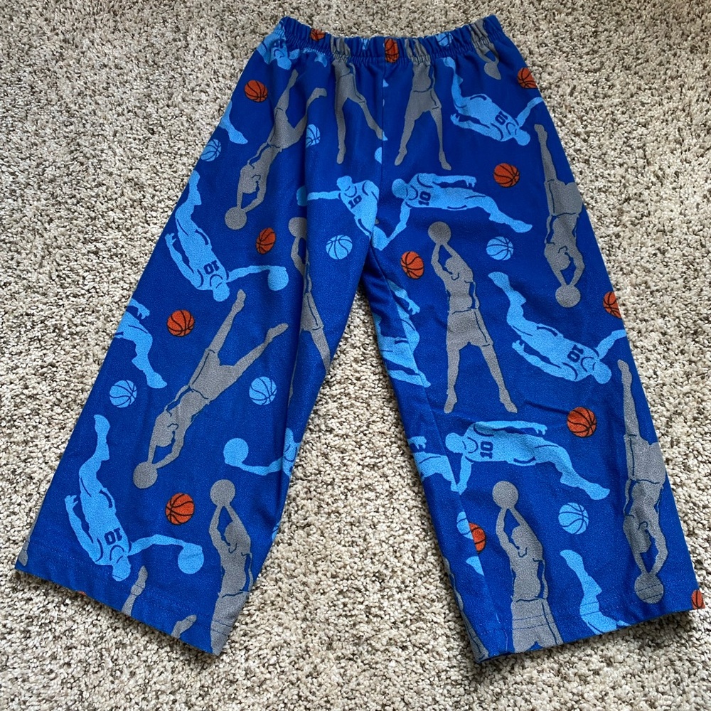 Carter's Blue Basketball Print Pajama Bottoms
